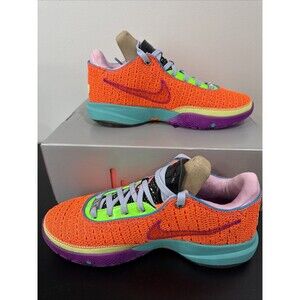 Nike LeBron XX “Total Orange/Vivid Purple” - Size 9 - Brand New - DJ5423800